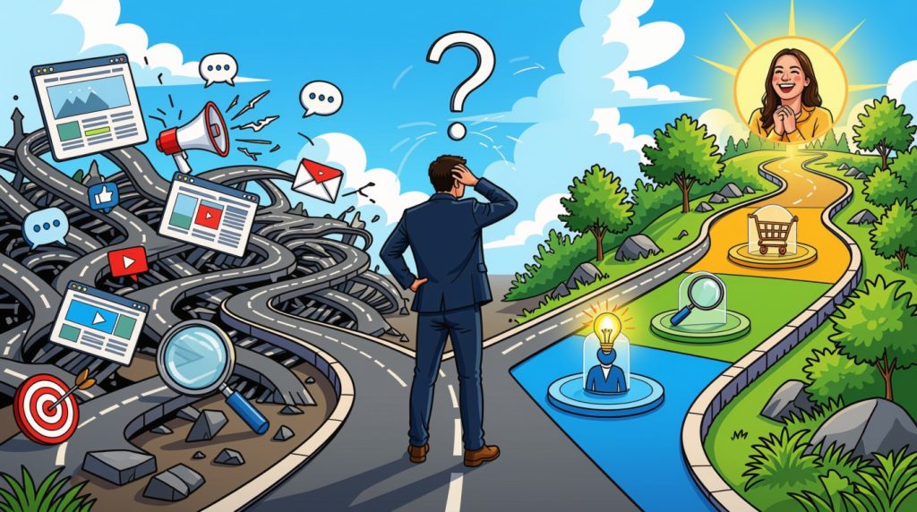 Why most marketing fails without a strong marketing foundation built around the buyer's journey